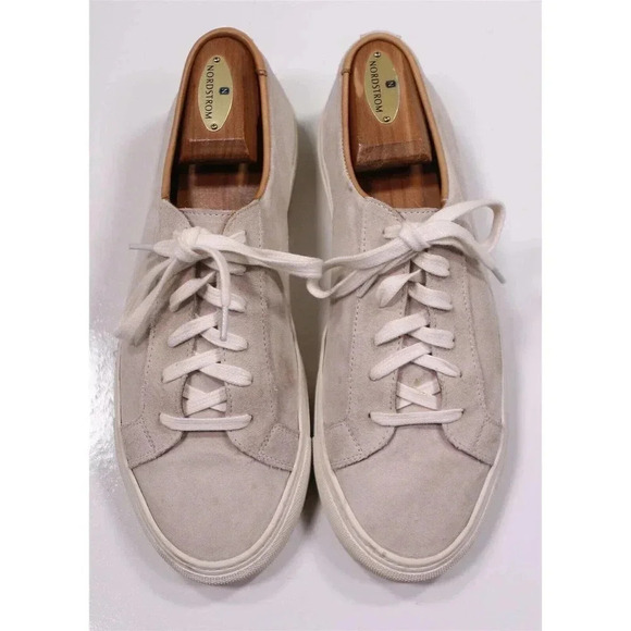 Sid Mashburn Low-Top Lace-Up Beige Suede Sneakers Men's US 7 - Picture 4 of 10